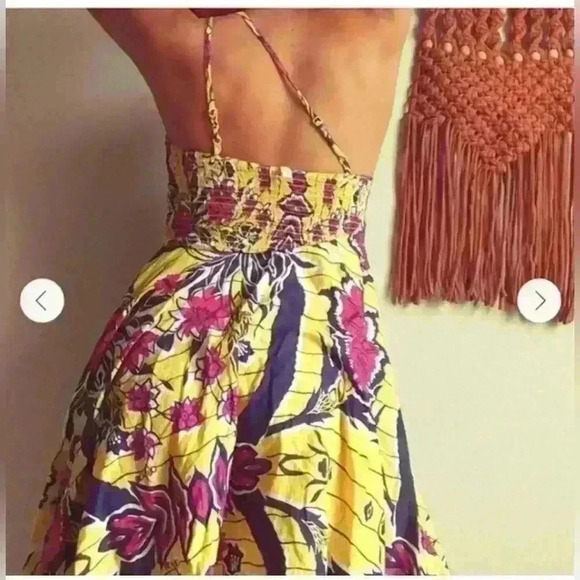 Urban Outfitters Dahlia One Shoulder Cotton Mini Dress sz medium M - Picture 3 of 11